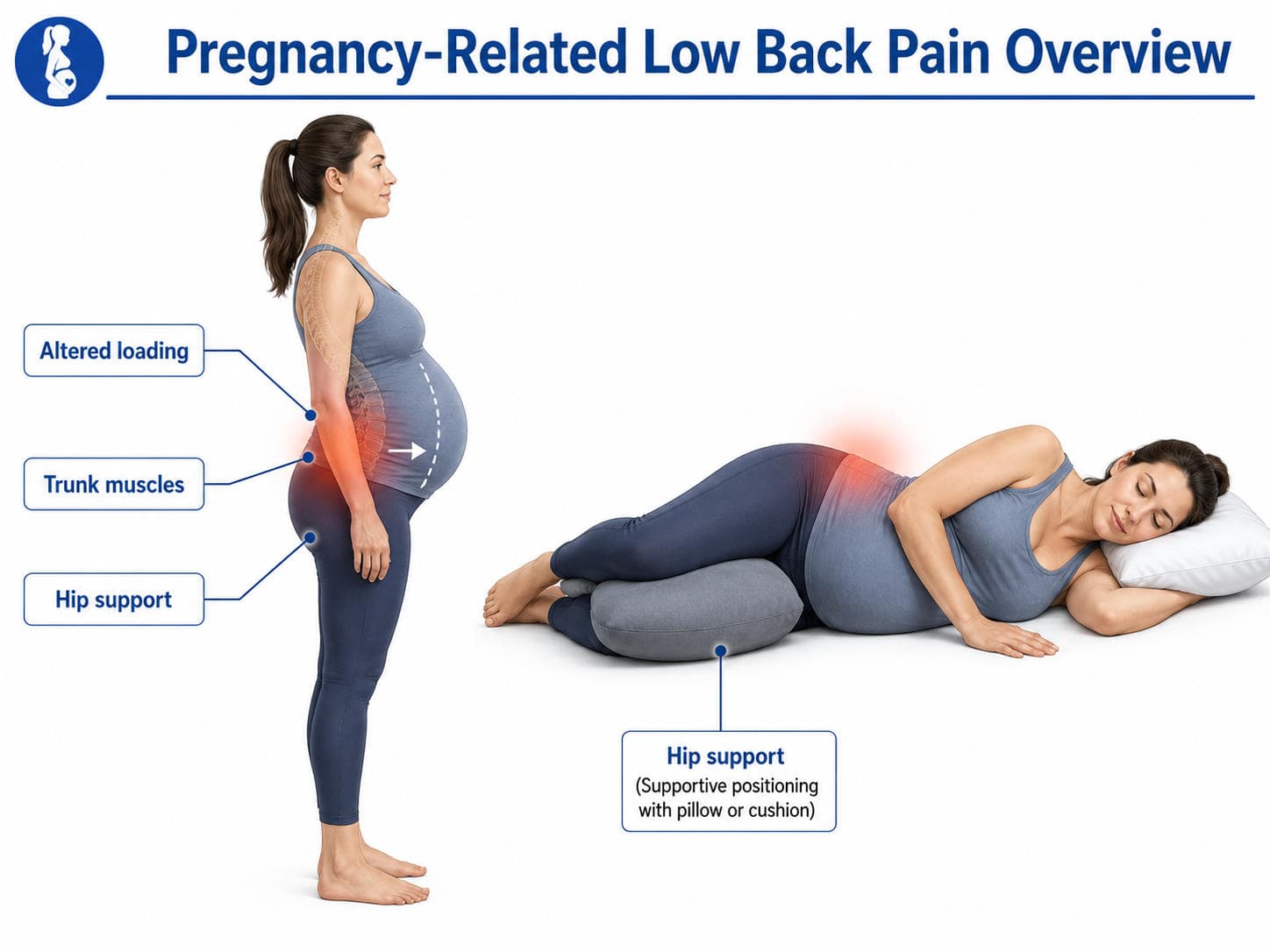Low Back Pain in Pregnancy: Safe First-Line Exercise and Advice